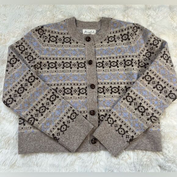 marled Sweaters - Marled Textured Knit Cardigan Sz Medium